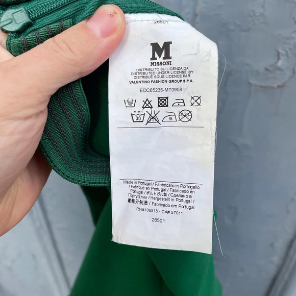 Missoni Green stretch Legging Pants,  size 40 (6/8) - Picture 7 of 11